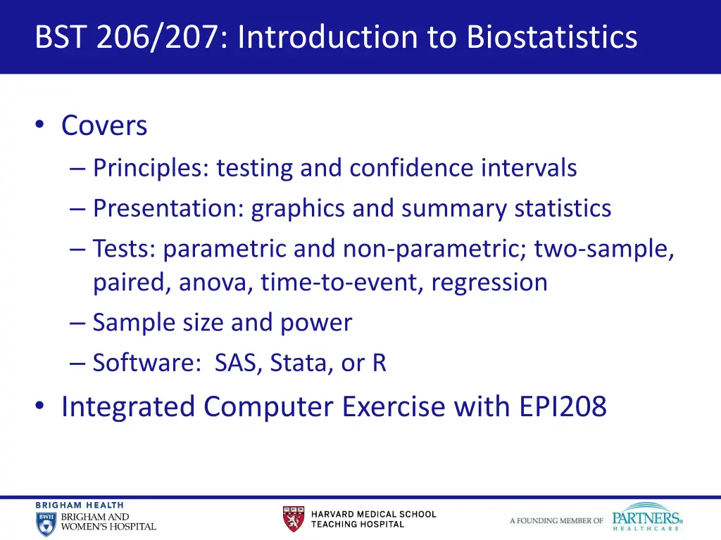 bst 206 207 introduction to biostatistics