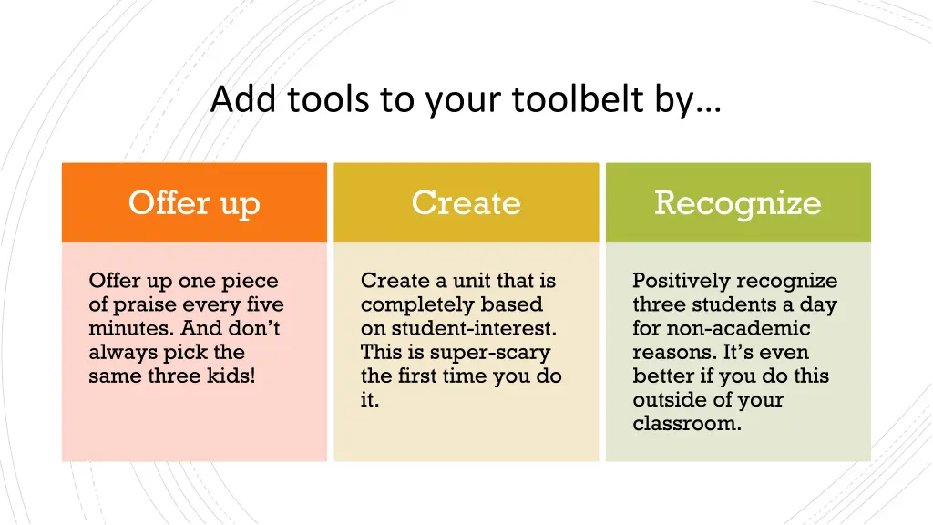 add tools to your toolbelt by