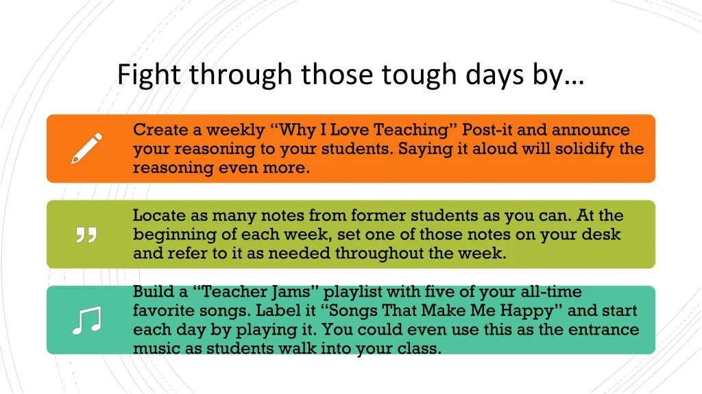 fight through those tough days by