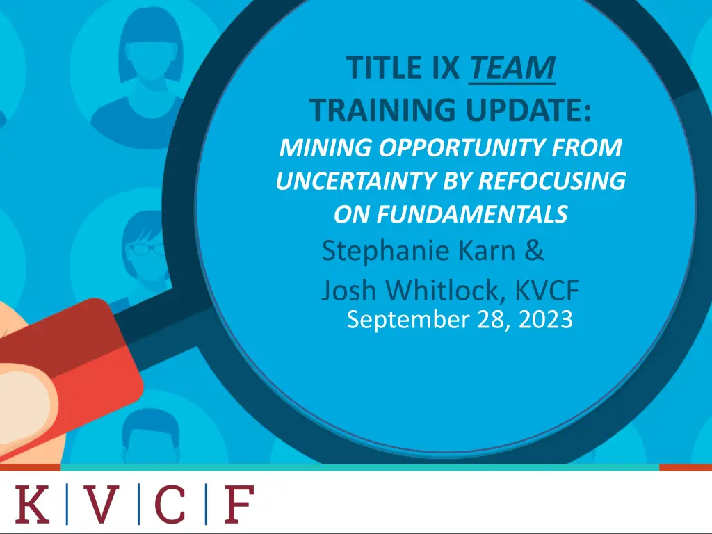 title ix team training update mining opportunity