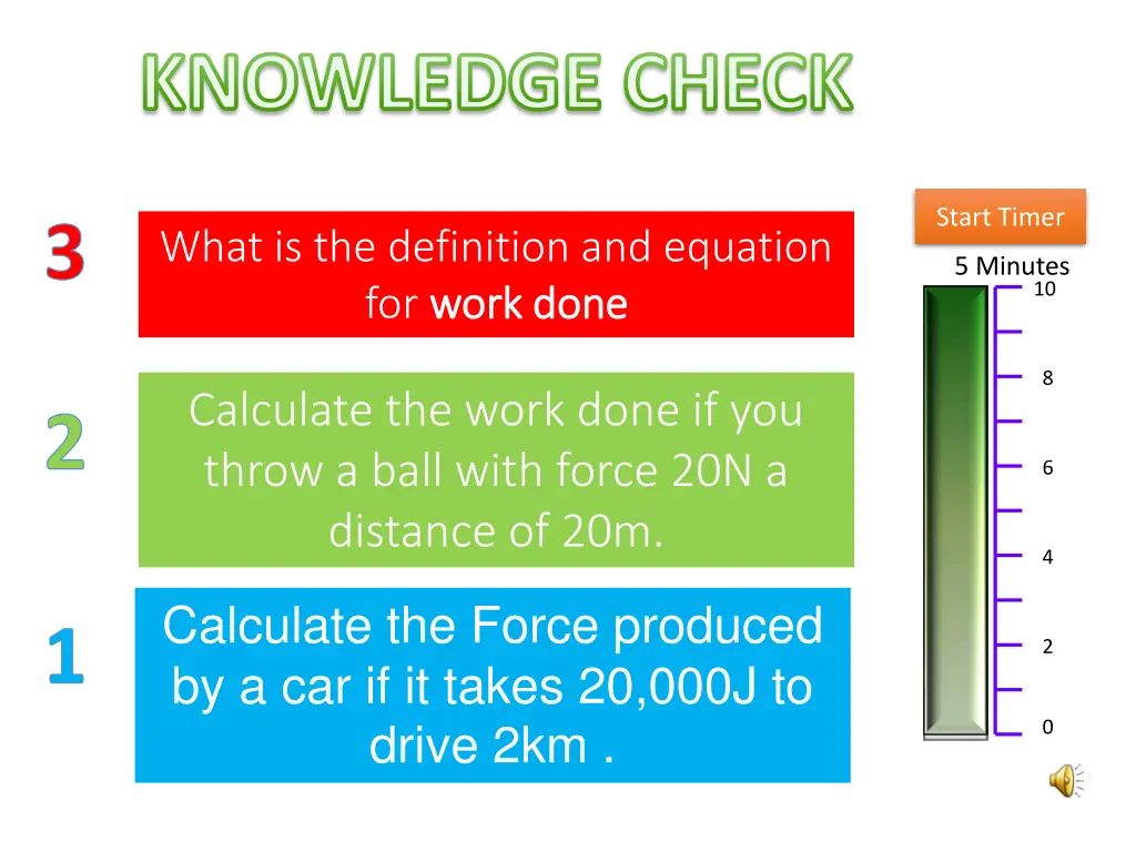 knowledge check