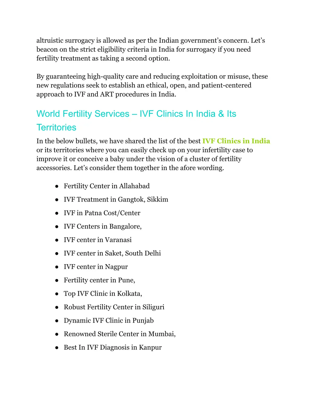 altruistic surrogacy is allowed as per the indian