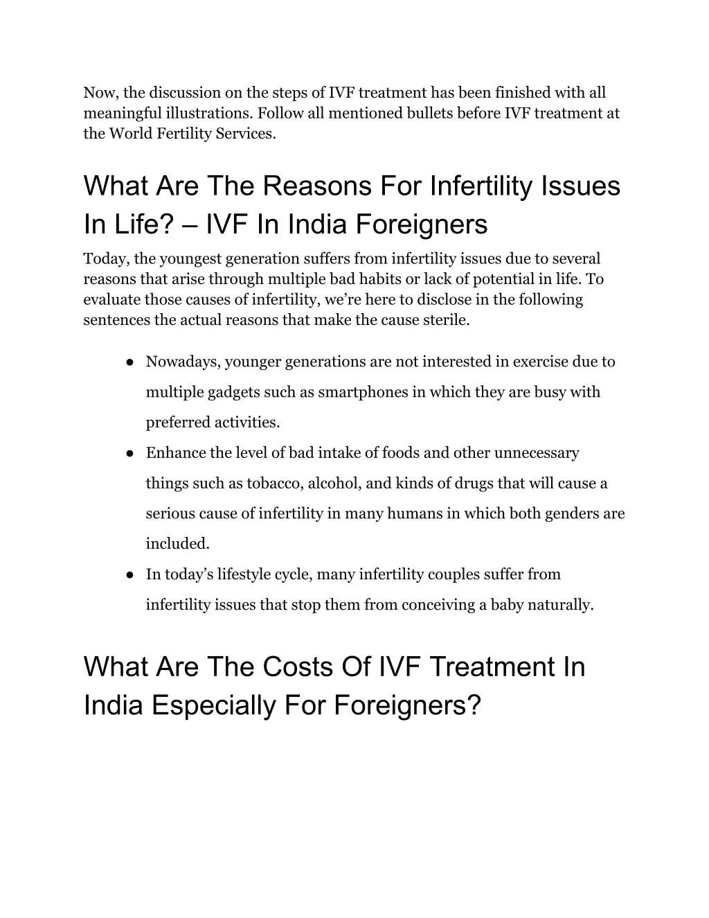 now the discussion on the steps of ivf treatment