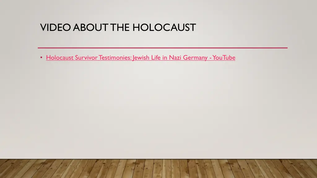 video about the holocaust