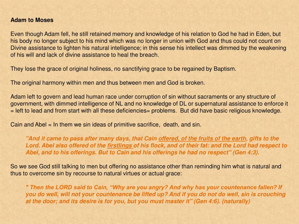 adam to moses
