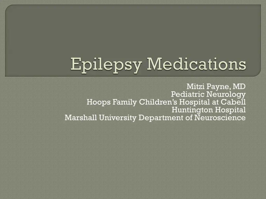 mitzi payne md pediatric neurology