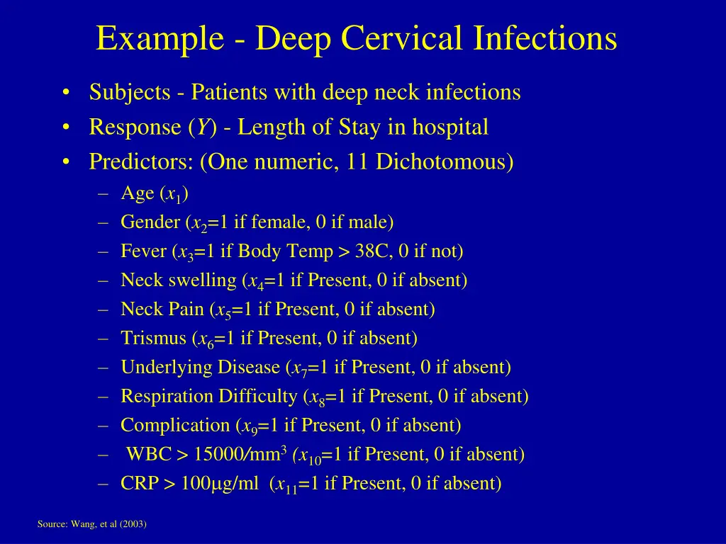 example deep cervical infections