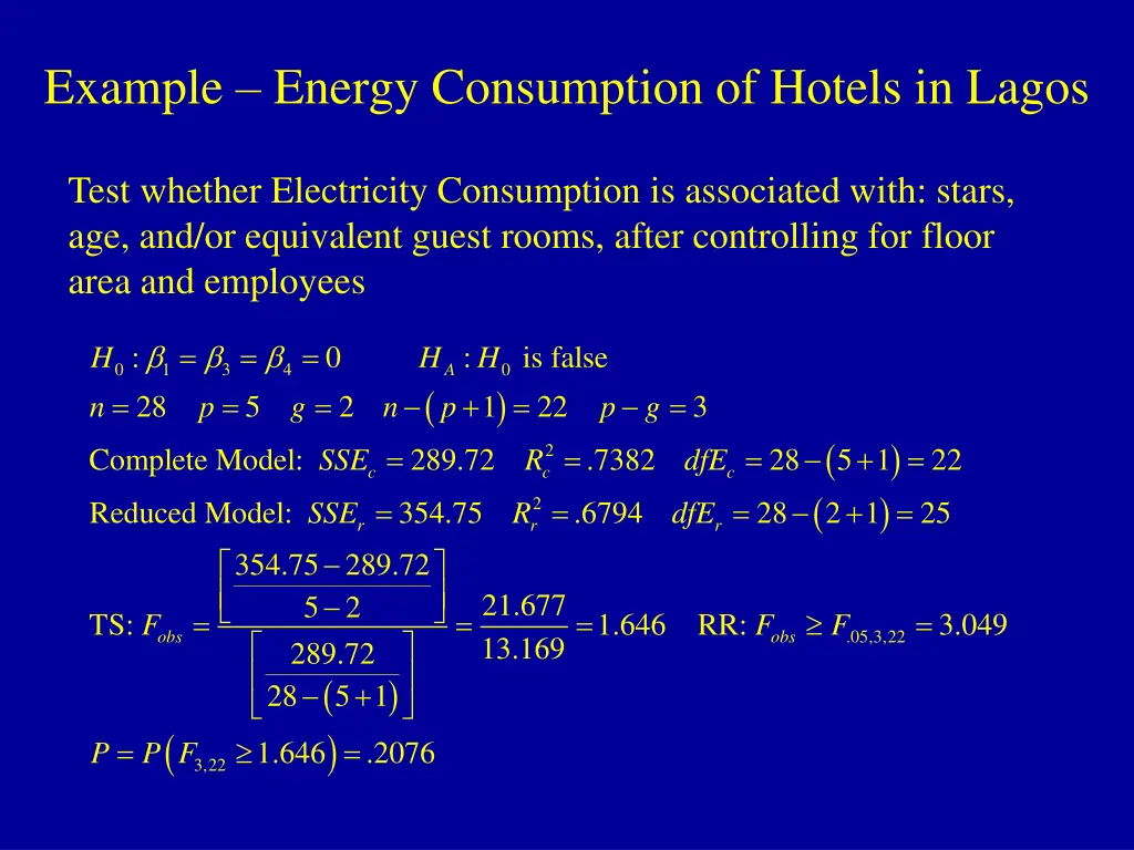 example energy consumption of hotels in lagos 3