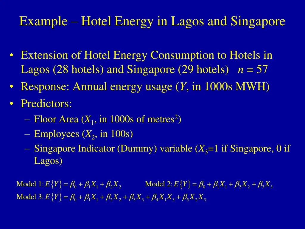 example hotel energy in lagos and singapore