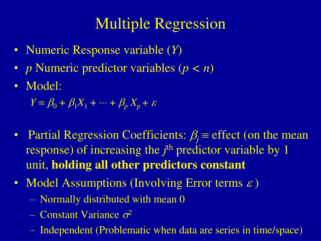 multiple regression