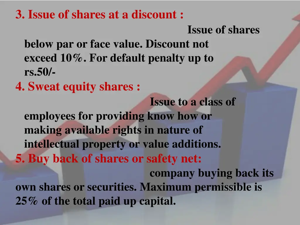 3 issue of shares at a discount issue of shares