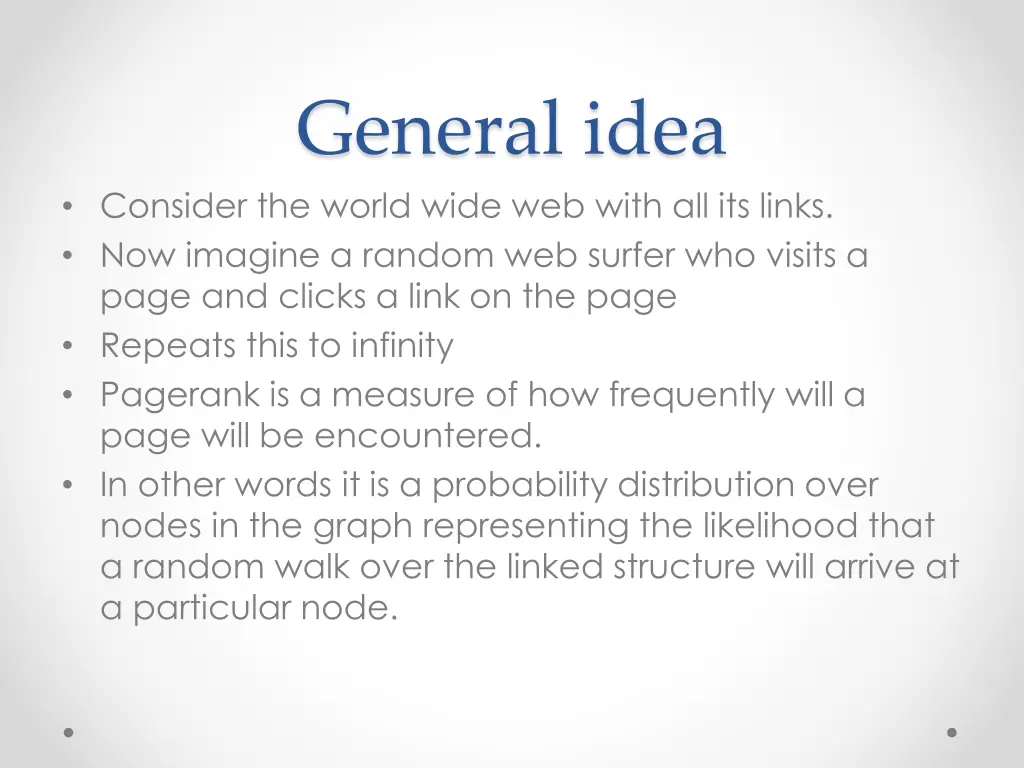 general idea