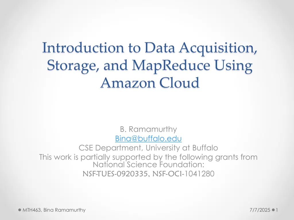 introduction to data acquisition storage