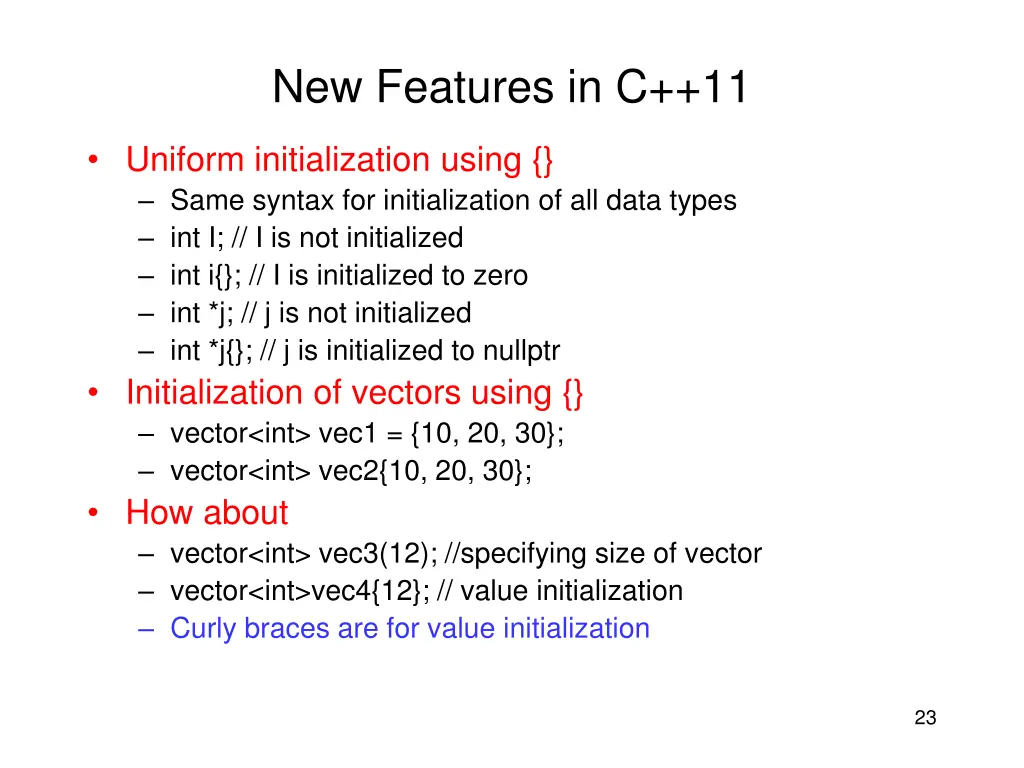 new features in c 11