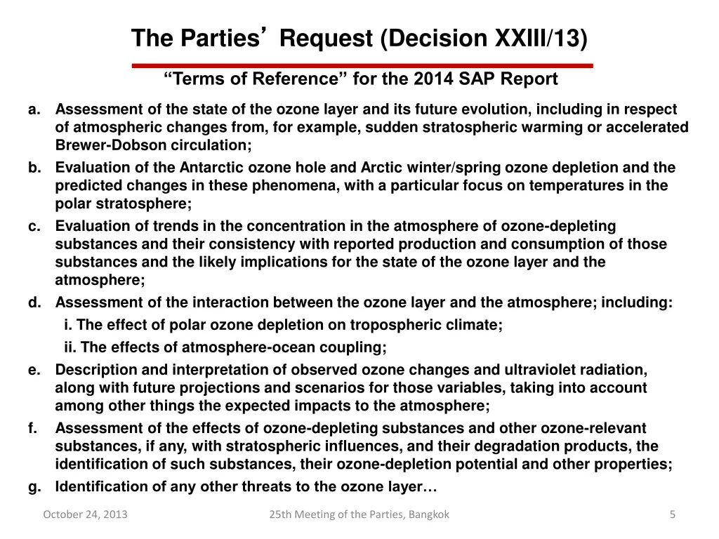 the parties request decision xxiii 13