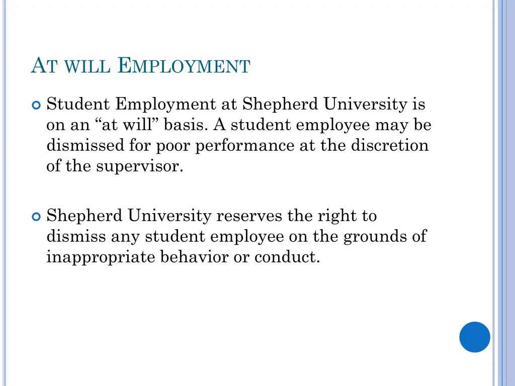 a t will e mployment