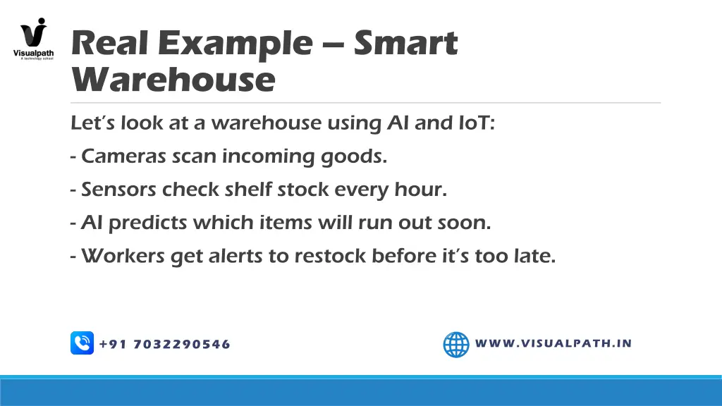 real example smart warehouse let s look