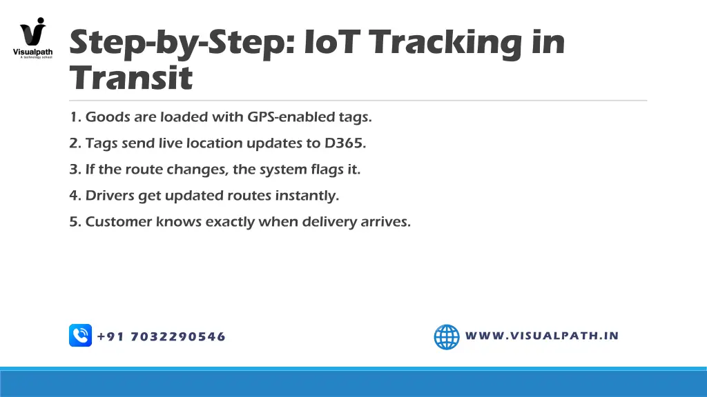 step by step iot tracking in transit