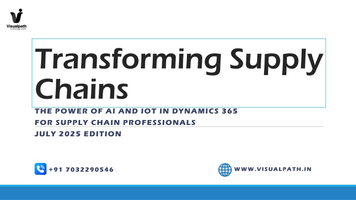 transforming supply chains the power