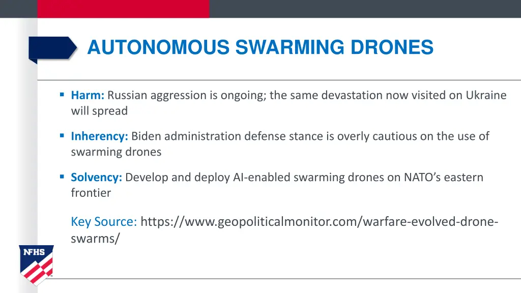 autonomous swarming drones