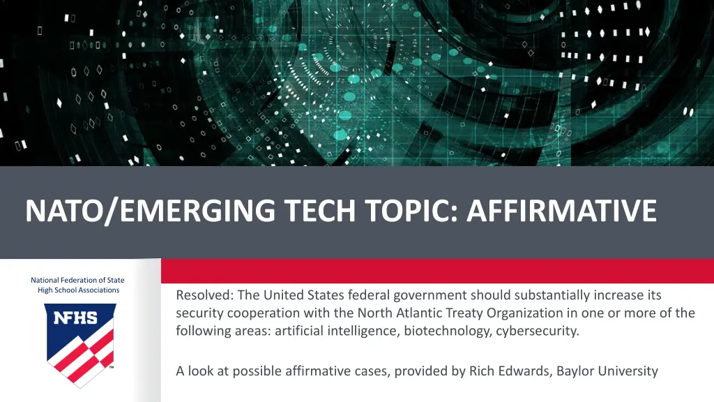 nato emerging tech topic affirmative
