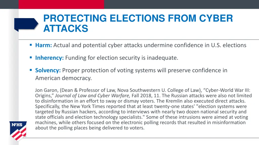 protecting elections from cyber attacks