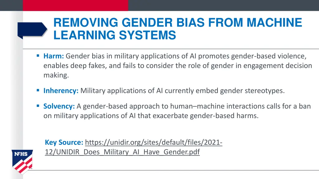 removing gender bias from machine learning systems
