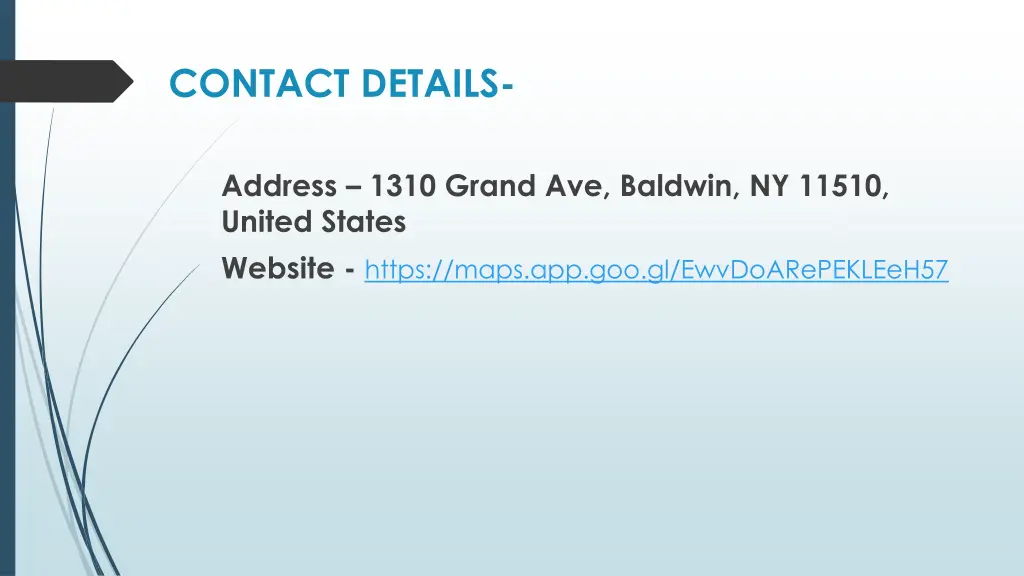 contact details