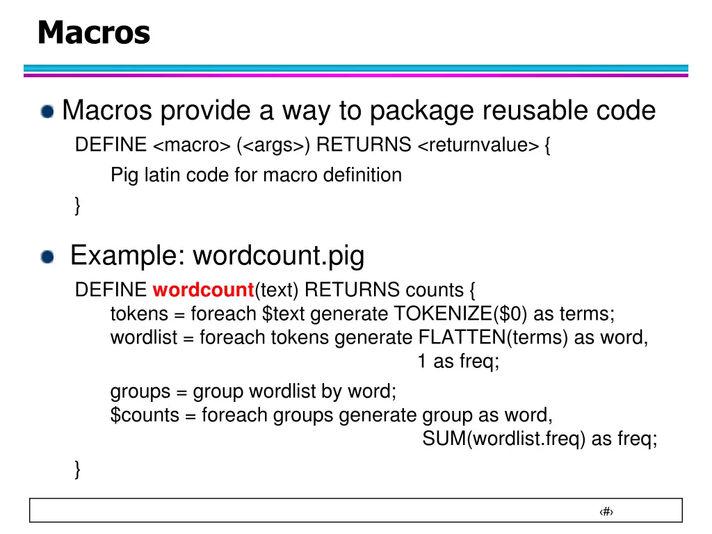 macros