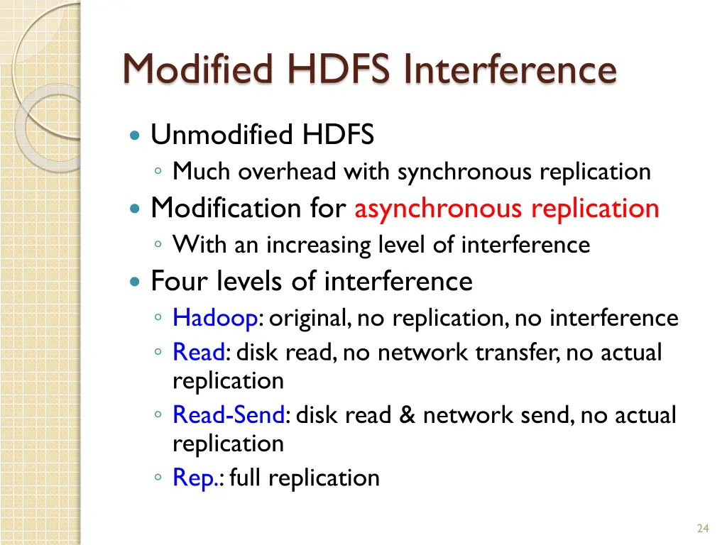 modified hdfs interference