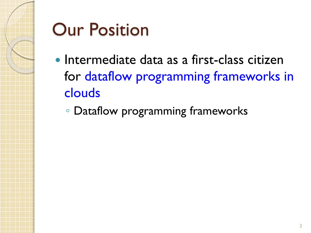our position 1