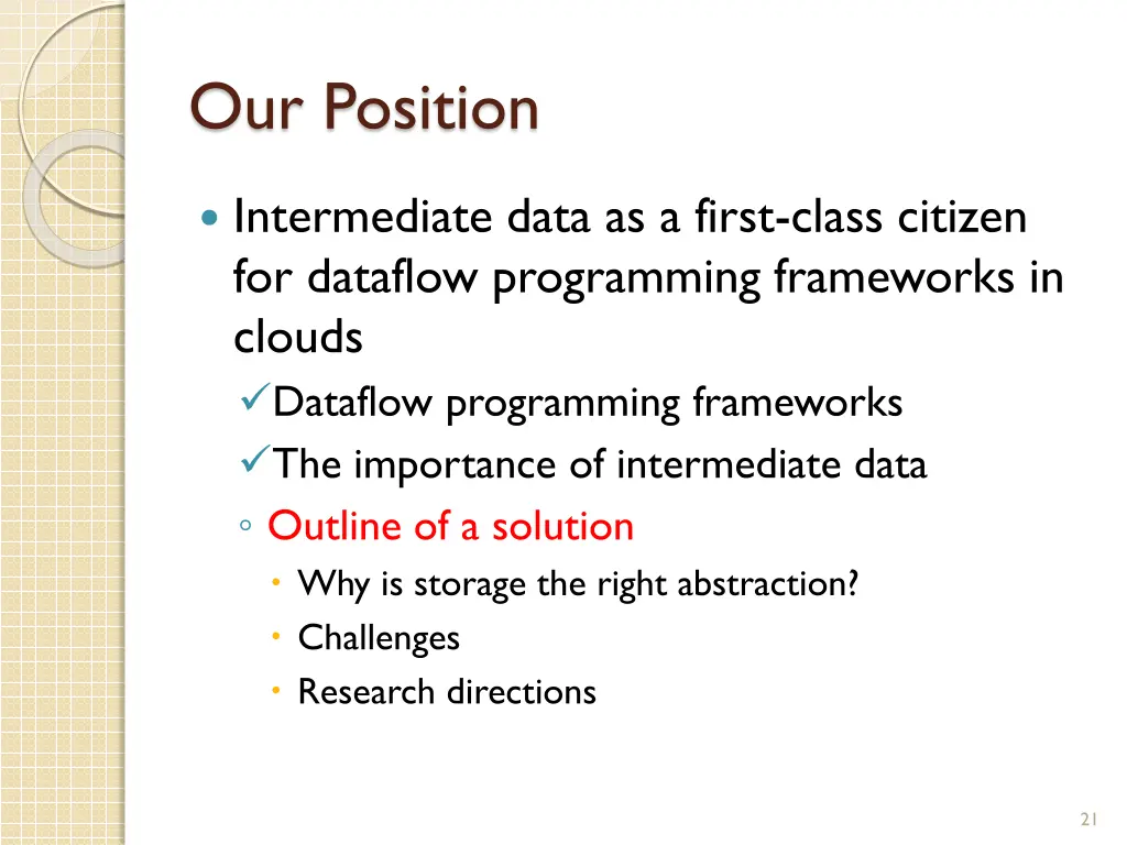 our position 5