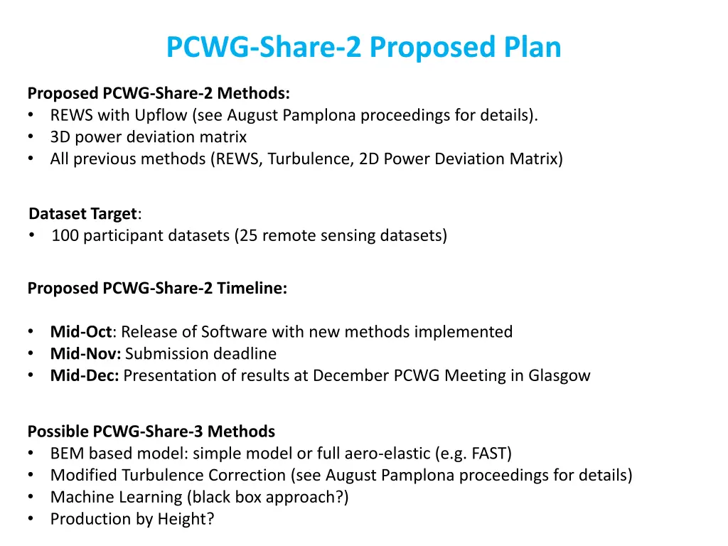 pcwg share 2 proposed plan