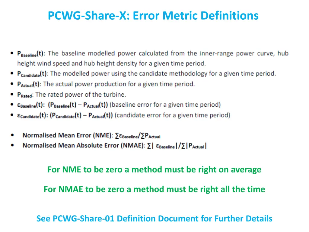 pcwg share x error metric definitions