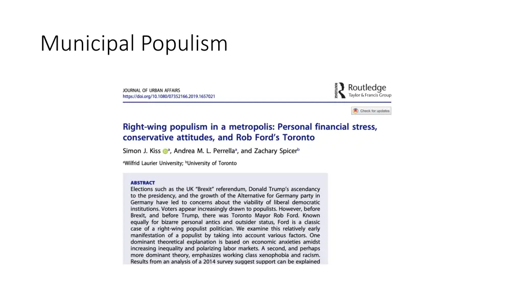 municipal populism