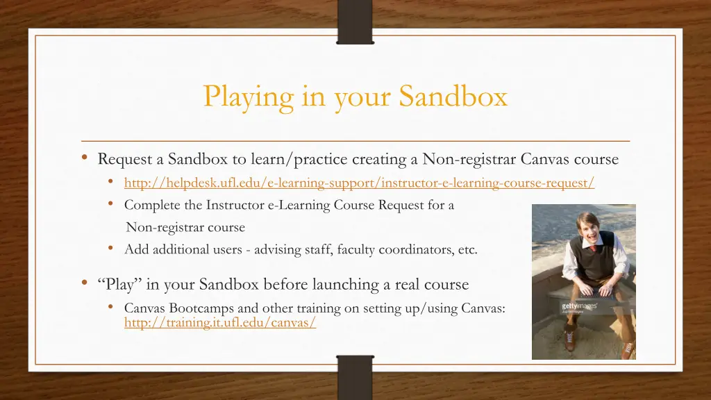 playing in your sandbox