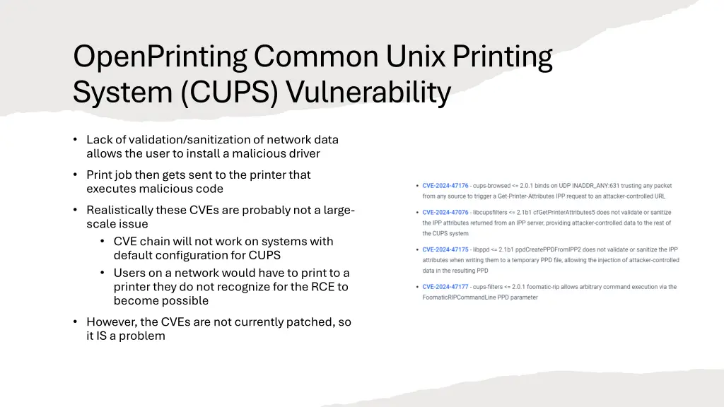 openprintingcommon unix printing system cups