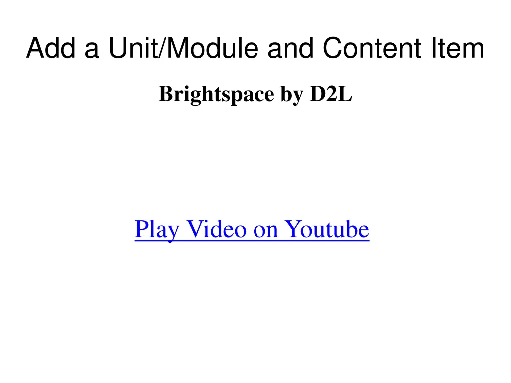 add a unit module and content item 1