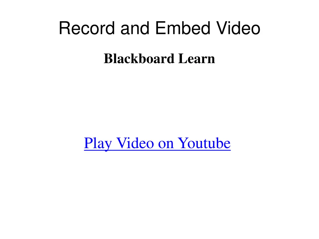 record and embed video