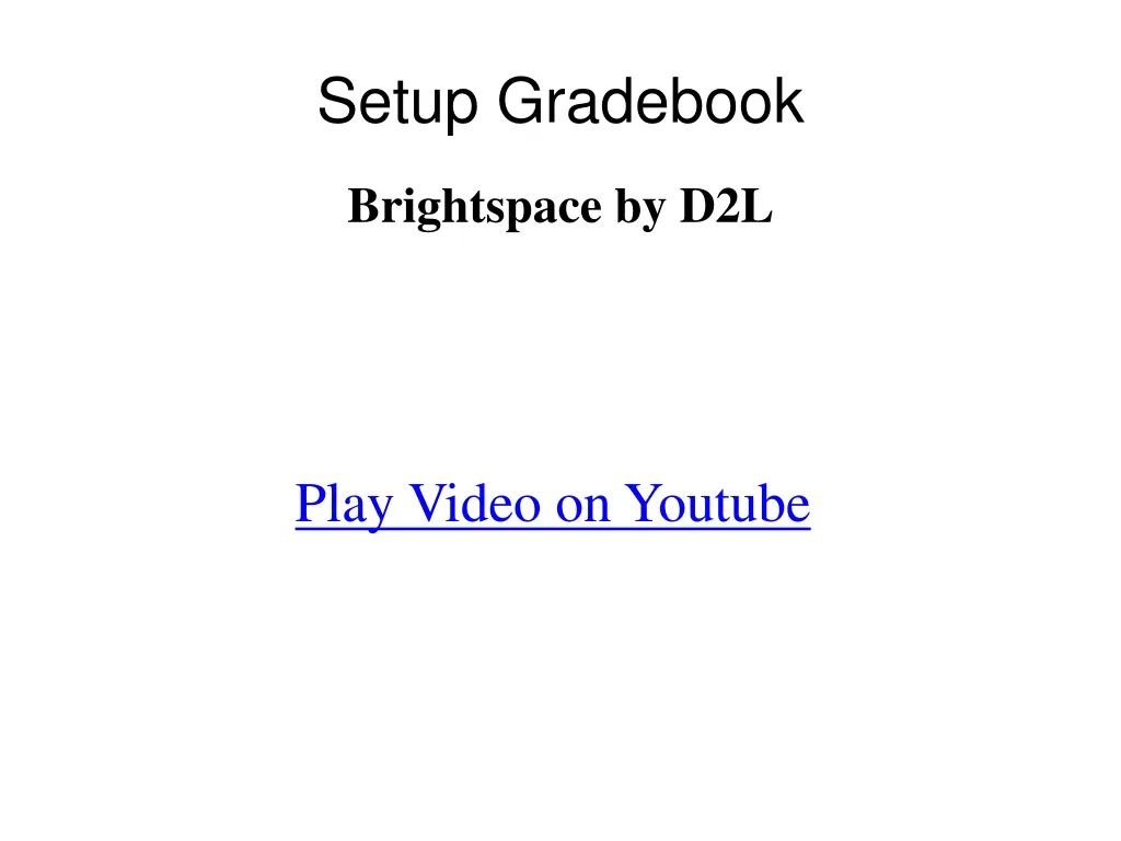 setup gradebook 1