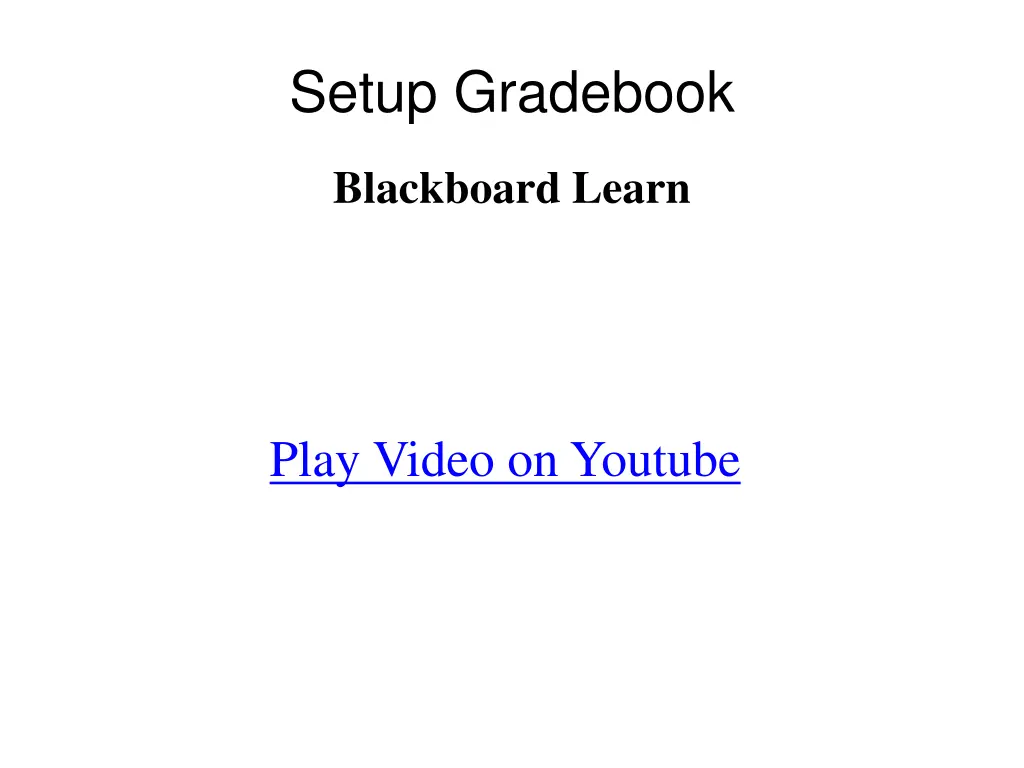 setup gradebook