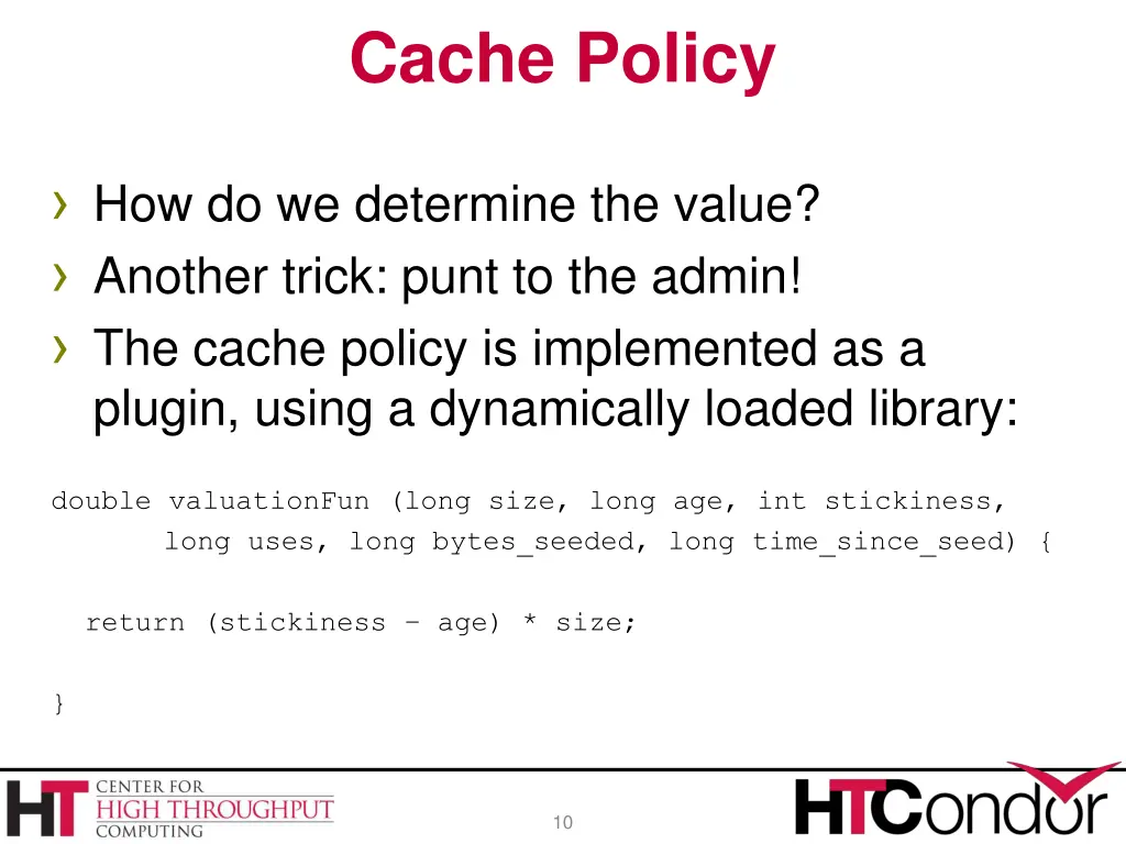 cache policy 2