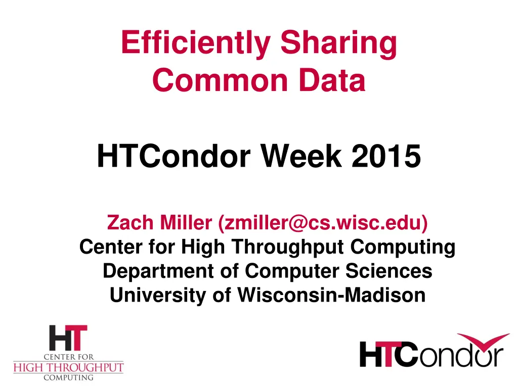 efficiently sharing common data