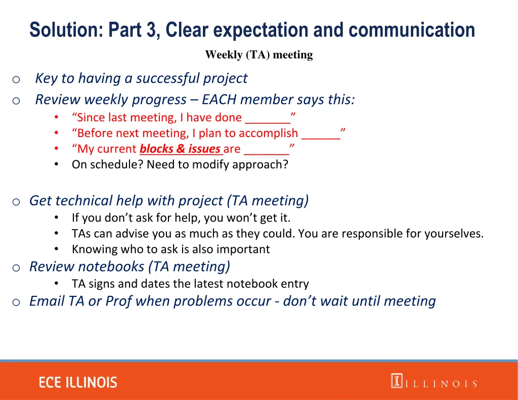 solution part 3 clear expectation