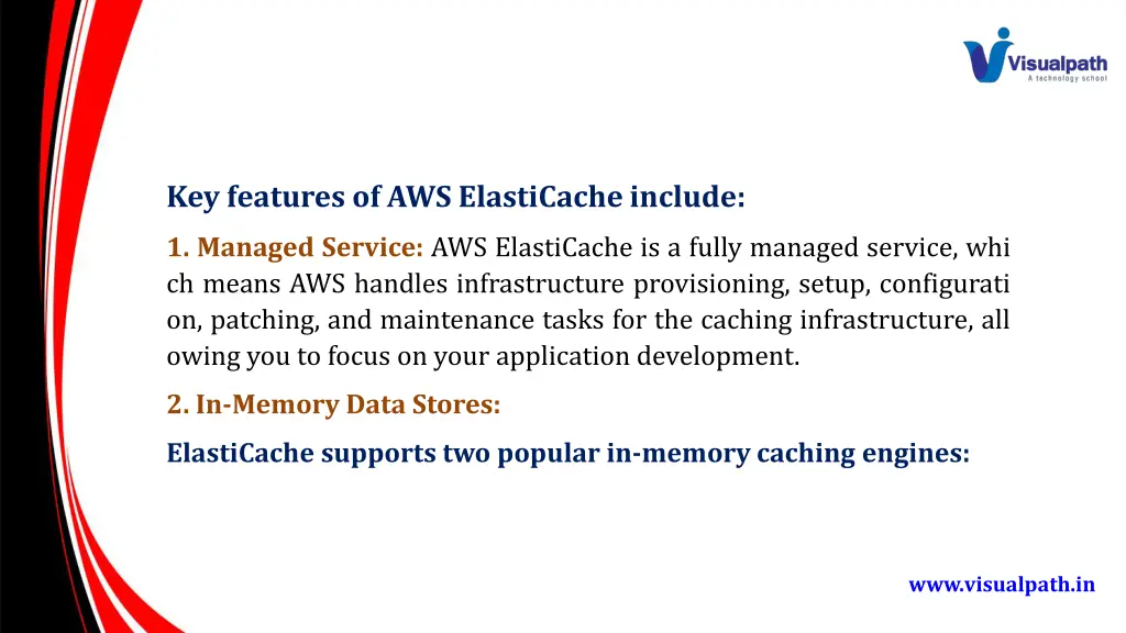 key features of aws elasticache include