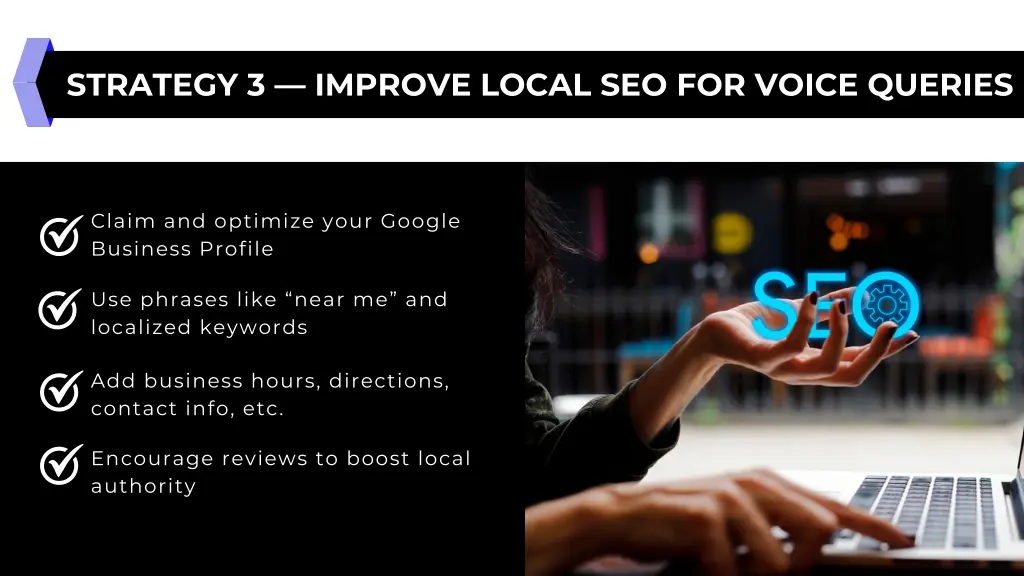 strategy 3 improve local seo for voice queries
