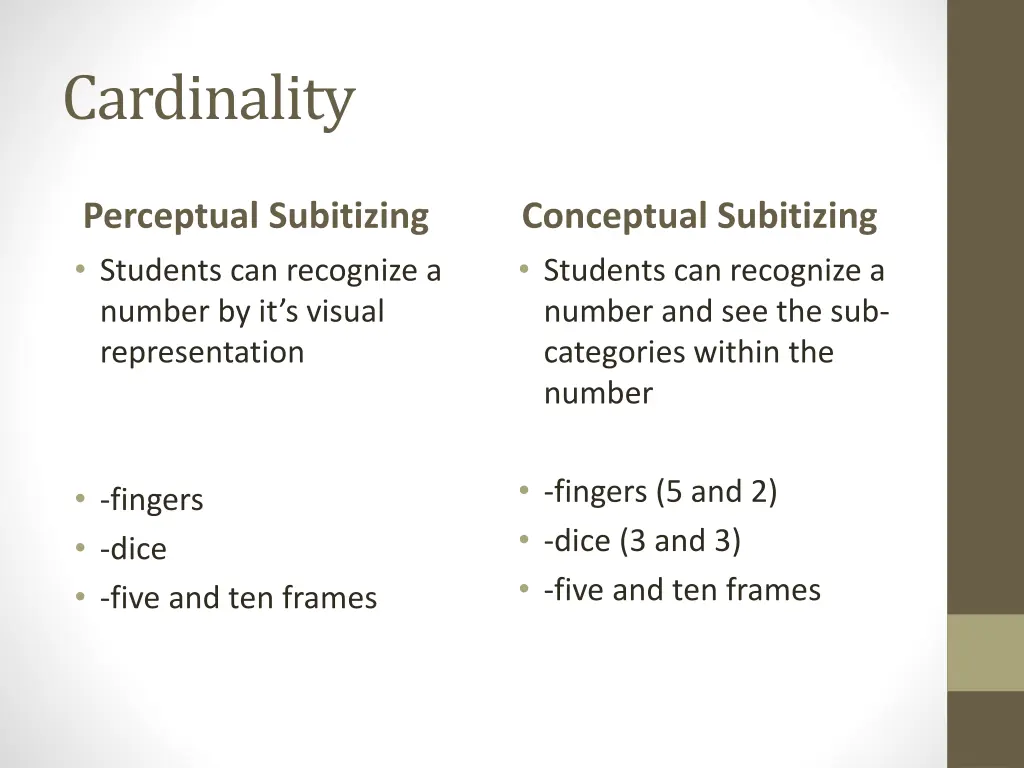 cardinality