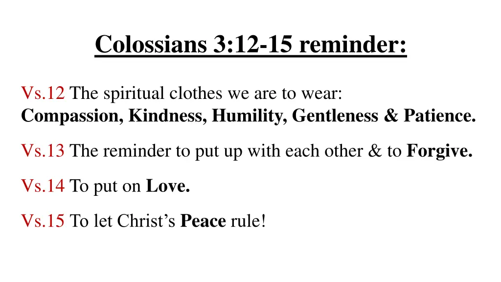 colossians 3 12 15 reminder