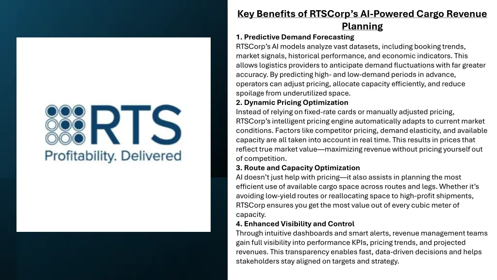 key benefits of rtscorp s ai powered cargo