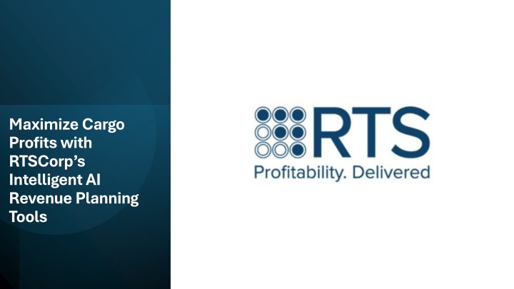 maximize cargo profits with rtscorp s intelligent